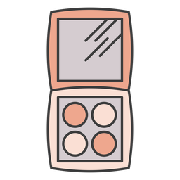 Palette Lidschatten Illustration PNG-Design