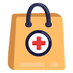 Pharmacy bag icon PNG Design