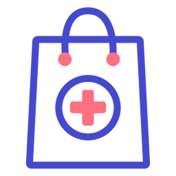 Pharmacy bag stroke icon PNG Design