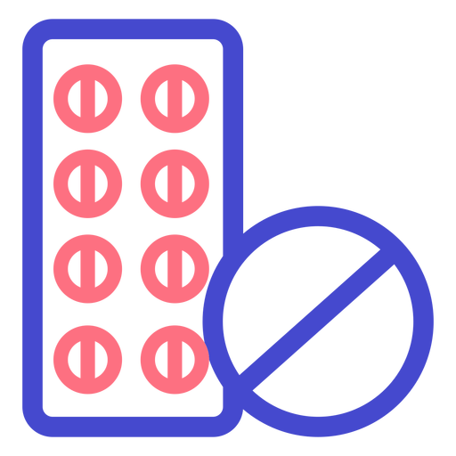 Icono de trazo de medicina píldoras Diseño PNG