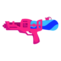 Pink water gun flat