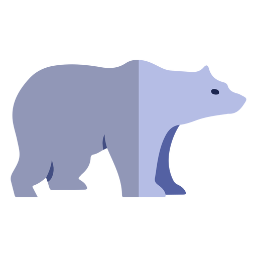 Polar bear flat PNG Design