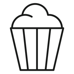 Golpe de película de palomitas de maíz Diseño PNG