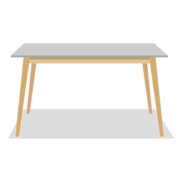 Rectangular table illustration PNG Design