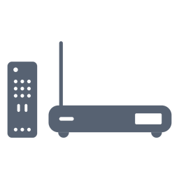 Icono de decodificador de control remoto Diseño PNG