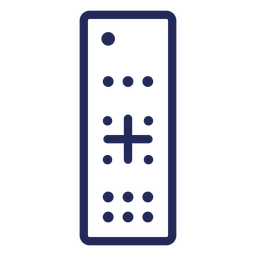 Remote control stroke icon PNG Design