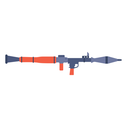 Raketenwerfer flach PNG-Design