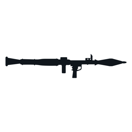 Raketenwerfer-Silhouette PNG-Design