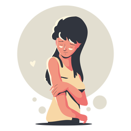 Carácter de mujer de amor propio Diseño PNG