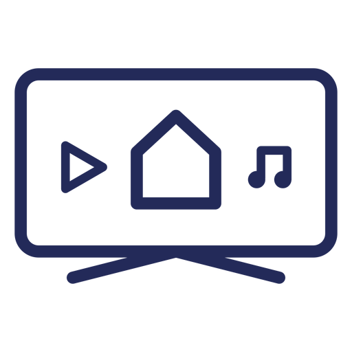 Smart-TV-Symbol PNG-Design