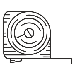 Trazo de cinta métrica Diseño PNG