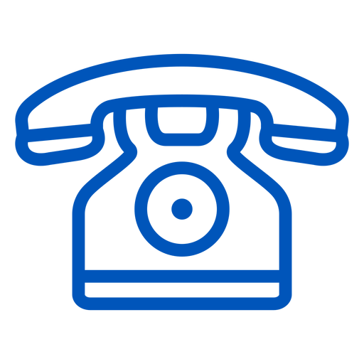 Telephone stroke icon PNG Design