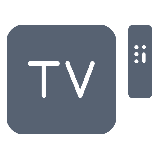 Television box remote control icon PNG Design