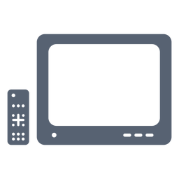 Icono de control remoto de televisión Diseño PNG