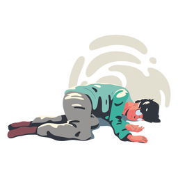 Personagem de homem cansado Desenho PNG