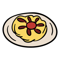 Ilustração de refeição tradicional dinamarquesa Desenho PNG