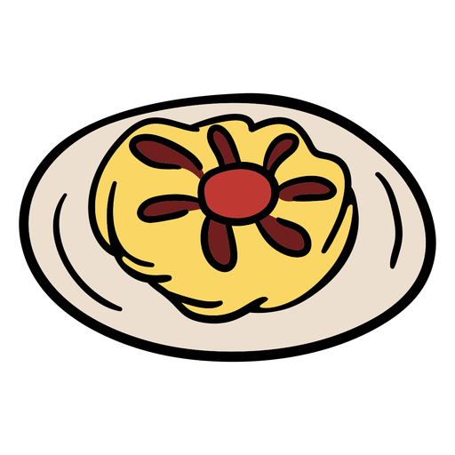 Traditional danish meal illustration PNG Design