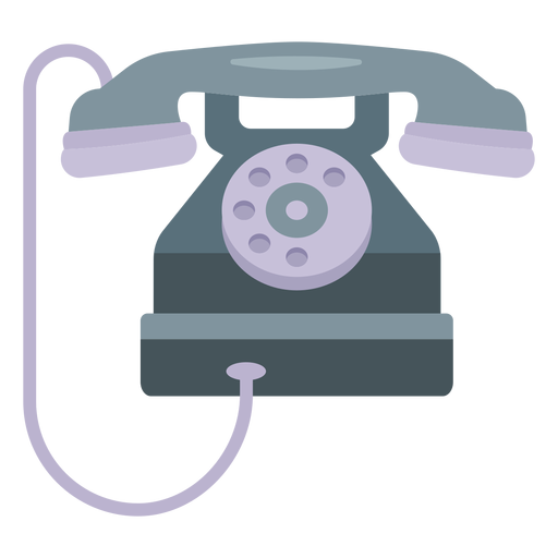 Ilustración de teléfono de tubo - Descargar PNG/SVG transparente