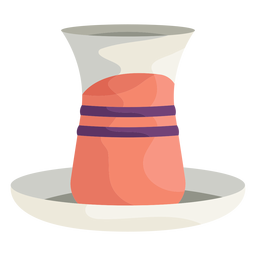 Turkish vase illustration PNG Design