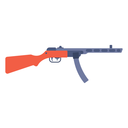 Subfusil tipo 50 plano Diseño PNG