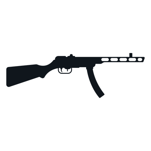 MP5 assault rifle silhouette, free svg file for members, svg