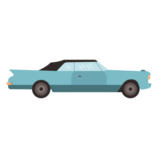 Vintage sedan car flat PNG Design