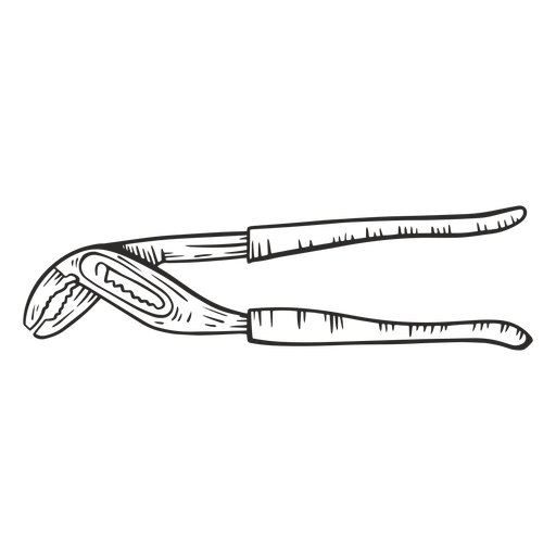 Water pump pliers hand drawn PNG Design