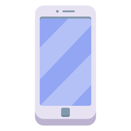 Weiße Smartphone-Illustration PNG-Design