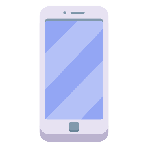 White smartphone illustration PNG Design
