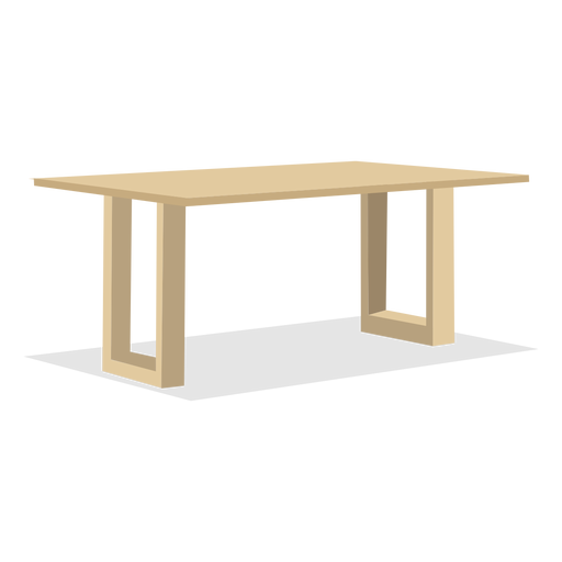 Ilustración de mesa de madera Diseño PNG