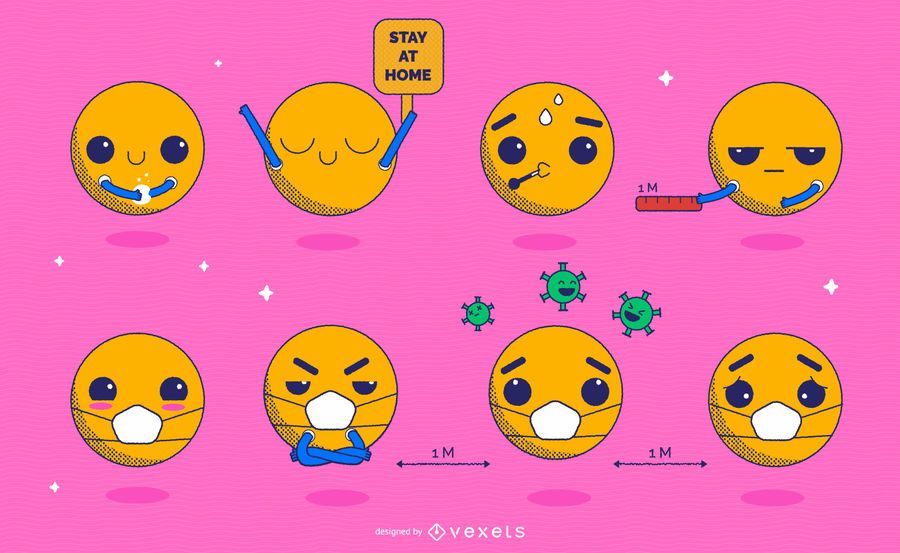 Coronavirus Prevention Kawaii Emoji Pack Coronavirus Prevention Kawaii Emoji Pack