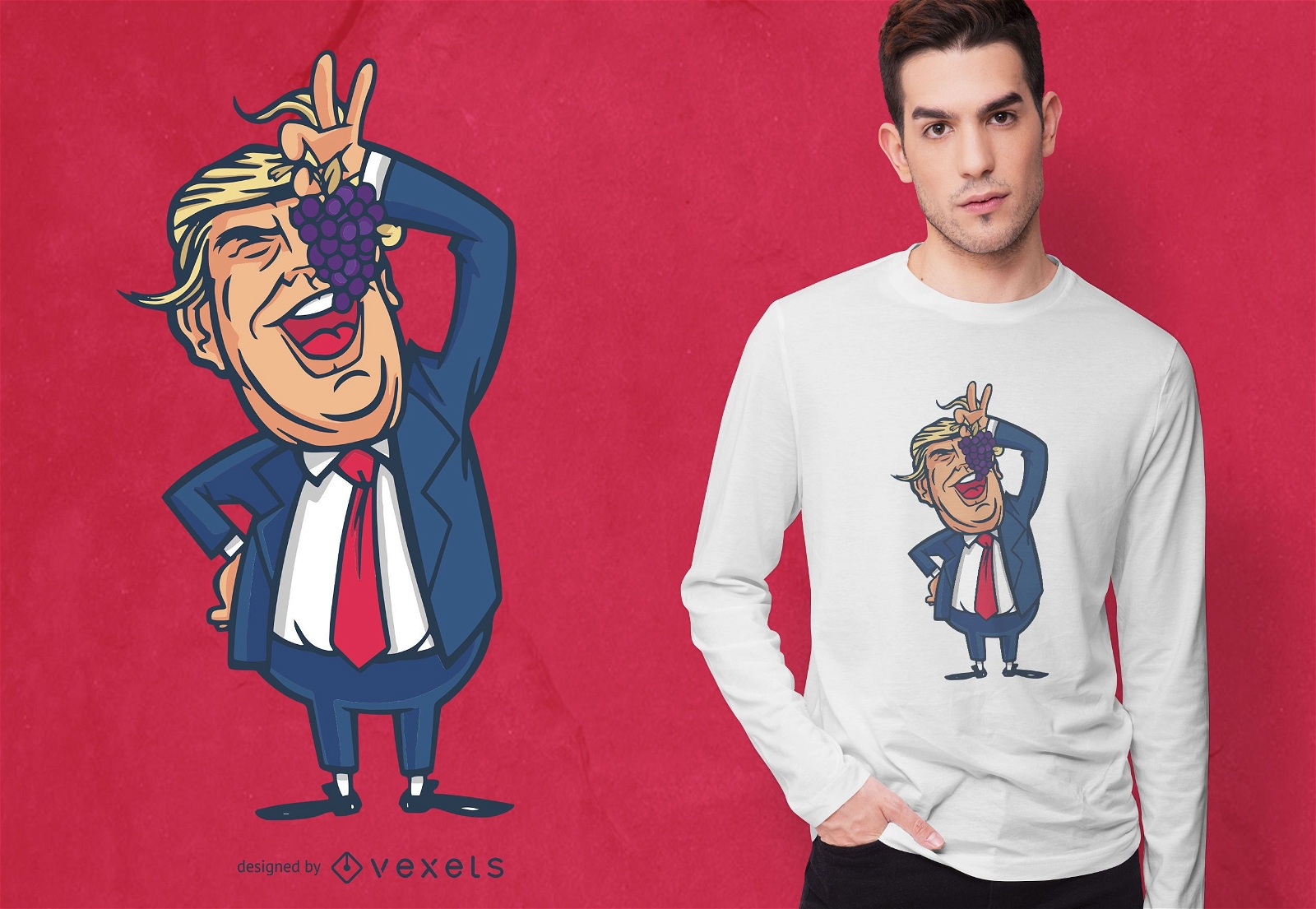 Trump Grapes T-shirt Design