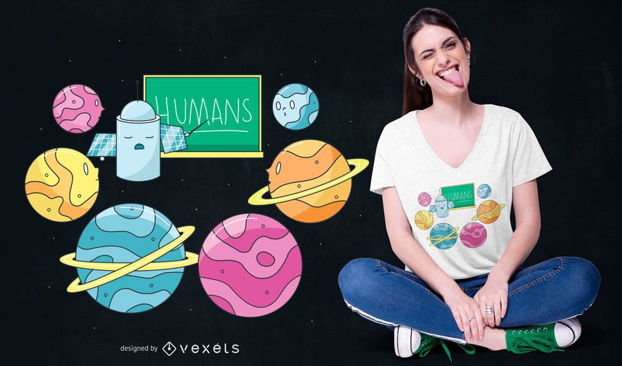 Planet School T-shirt Design Planet School T-shirt Design