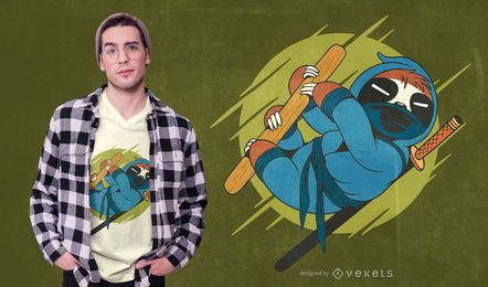 Ninja Sloth T-shirt Design Ninja Sloth T-shirt Design