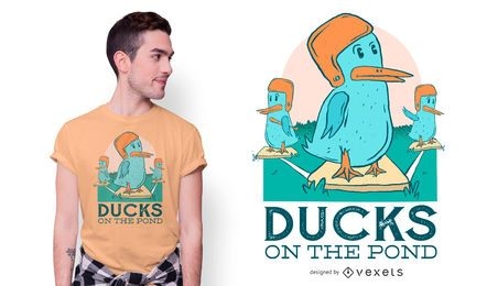 Design de camisetas de baseball Duck