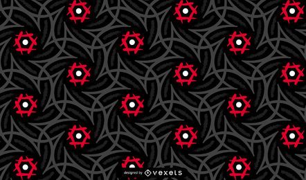 Dark Tribal Pattern Design