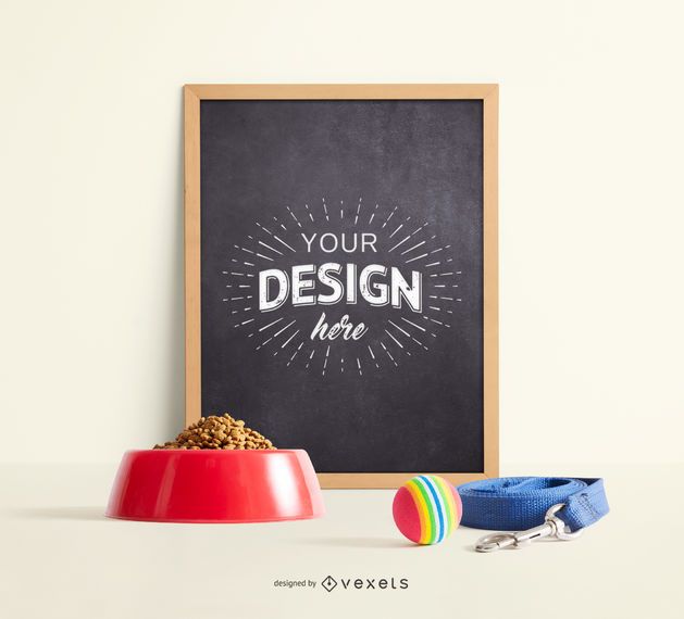 Pet Blackboard Mockup Design Pet Blackboard Mockup Design