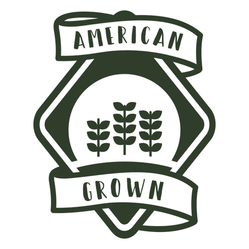 American grown badge PNG Design