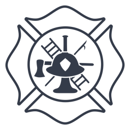 Badge firefighter badge PNG Design