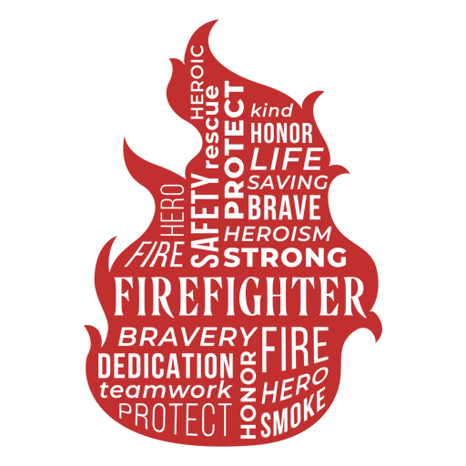 Download Badge firefighter fire words - Transparent PNG & SVG ...