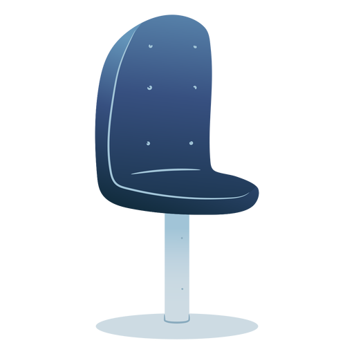 Blauer Stuhl gefärbt PNG-Design