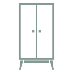 Silueta de muebles de gabinete Diseño PNG