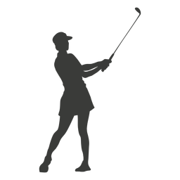 Cool golf swing silhouette PNG Design