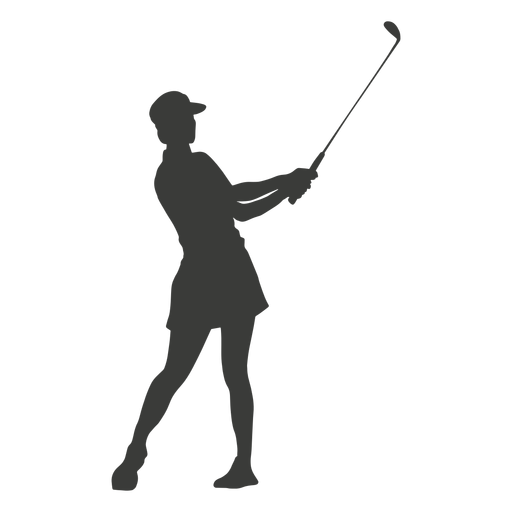 Coole Golfschwung-Silhouette PNG-Design