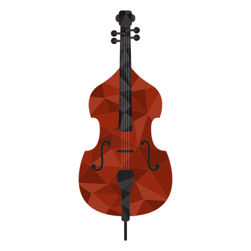 Coole Geige gef?rbt PNG-Design