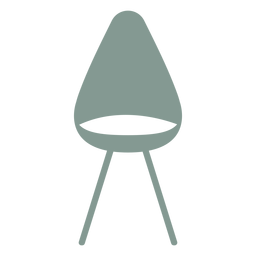 Silhueta de cadeira fofa Desenho PNG