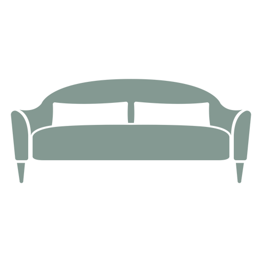 Cute sofa furniture silhouette - Transparent PNG & SVG ...