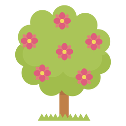 Lindas flores de arbol Diseño PNG