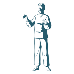 Doctor character surgery PNG Design