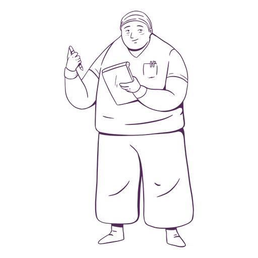 Doctor hand drawn simple PNG Design